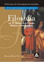 HISTORIA DE LA FILOSOFIA MODERNA Y CONTEMPORANEA (VOL. IV)