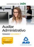 auxiliar administrativo de la universidad de jaén. temario vol. 1-9788414213704 auxiliar administrativo de la universidad de jaén. temario vol. 1-9788414213704