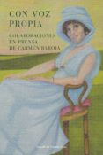 con voz propia-carmen baroja y nessi-9788470351204 con voz propia-carmen baroja y nessi-9788470351204