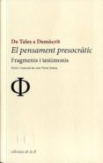 el pensament presocratic de tales a democrit-joan ferrer gracia-9788494046704 el pensament presocratic de tales a democrit-joan ferrer gracia-9788494046704