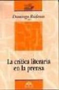 critica literaria en la prensa-domingo (dir.) rodenas-9788495509604 critica literaria en la prensa-domingo (dir.) rodenas-9788495509604