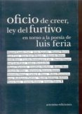 el oficio de creer: furtivo entorno a la poesia-9788496374904 el oficio de creer: furtivo entorno a la poesia-9788496374904