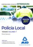 policía local de extremadura. temario volumen 1 parte general-9788414207314 policía local de extremadura. temario volumen 1 parte general-9788414207314
