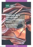 psicologia de la personalidad: teoria e investigacion (t. ii)-9788436249514 psicologia de la personalidad: teoria e investigacion (t. ii)-9788436249514