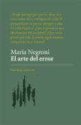 el arte del error-maria negroni-9788416193424 el arte del error-maria negroni-9788416193424