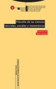 filosofia de las ciencias naturales, sociales y matematicas-anna estany-9788481647624 filosofia de las ciencias naturales, sociales y matematicas-anna estany-9788481647624