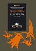 con voz propia. estudio y antologia comentada de la poesia escrit a por mujeres (1970-2005)-9788484722724 con voz propia. estudio y antologia comentada de la poesia escrit a por mujeres (1970-2005)-9788484722724