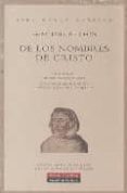 de los nombres de cristo-9788481096934 de los nombres de cristo-9788481096934