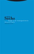 viaje a la transparencia: obra poetica completa-nelly sachs-9788481649734 viaje a la transparencia: obra poetica completa-nelly sachs-9788481649734
