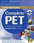 complete pet: student s book with answers with cd-rom-9788483237434 complete pet: student s book with answers with cd-rom-9788483237434
