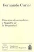 concurso de acreedores y registro de la propiedad-fernando curiel-9788495240934 concurso de acreedores y registro de la propiedad-fernando curiel-9788495240934
