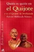 quien es quien en el quijote y en el quijote de avellaneda-gabriel maldonado palmero-9788448307844 quien es quien en el quijote y en el quijote de avellaneda-gabriel maldonado palmero-9788448307844