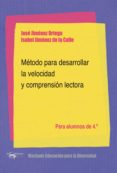 método para desarrollar la velocidad y comprensión lectora-jose jimenez ortega-9788477742944 método para desarrollar la velocidad y comprensión lectora-jose jimenez ortega-9788477742944