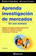 aprenda investigacion de mercados en una semana-plly bird-9788496612044 aprenda investigacion de mercados en una semana-plly bird-9788496612044