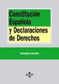 constitucion española y declaraciones de derechos (2ª ed.)-9788430963454 constitucion española y declaraciones de derechos (2ª ed.)-9788430963454