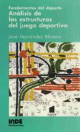 analisis de las estructuras del juego deportivo-jose hernandez moreno-9788487330254 analisis de las estructuras del juego deportivo-jose hernandez moreno-9788487330254