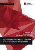 discapacidad vs empleo: aspectos a considerar para la inclusion en el empleo ordinario-miriam; sánchez torres, manuel díaz vega-9788490859254 discapacidad vs empleo: aspectos a considerar para la inclusion en el empleo ordinario-miriam; sánchez torres, manuel díaz vega-9788490859254