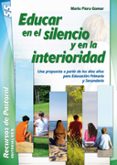 educar en el silencio y en la interioridad-mario piera-9788498429954 educar en el silencio y en la interioridad-mario piera-9788498429954