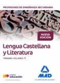 cuerpo de profesores de enseñanza secundaria. lengua castellana y literatura. temario volumen 4-9788414212264 cuerpo de profesores de enseñanza secundaria. lengua castellana y literatura. temario volumen 4-9788414212264