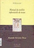 manual de analisis infoasistido de textos (incluye 2 diskettes)-ricardo serrano deza-9788436240764 manual de analisis infoasistido de textos (incluye 2 diskettes)-ricardo serrano deza-9788436240764