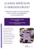 ¿casos dificiles o irresolubles?: problemas esenciales de la teor ia del delito desde el analisis de paradigmaticos casos jurisprudenciales-fernando miro llinares-samuel rodriguez ferrandez-9788498499964 ¿casos dificiles o irresolubles?: problemas esenciales de la teor ia del delito desde el analisis de paradigmaticos casos jurisprudenciales-fernando miro llinares-samuel rodriguez ferrandez-9788498499964
