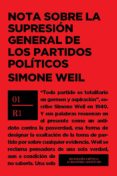 nota sobre la supresión general de los partidos políticos-simone weil-9789874278364 nota sobre la supresión general de los partidos políticos-simone weil-9789874278364