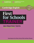 first for schools trainer: book without answers-sarah dymond-sue elliott-9781107682474 first for schools trainer: book without answers-sarah dymond-sue elliott-9781107682474