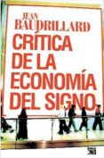 critica de la economia politica del signo-j. baudrillard-9788432313974 critica de la economia politica del signo-j. baudrillard-9788432313974