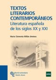 textos literarios contemporaneos-maria clementa millan jimenez-9788480049474 textos literarios contemporaneos-maria clementa millan jimenez-9788480049474