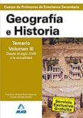 cuerpo de profesores de enseñanza secundaria. geografia e histori a. temario (vol. iii): desde el siglo xviii a la actualidad-9788466579384 cuerpo de profesores de enseñanza secundaria. geografia e histori a. temario (vol. iii): desde el siglo xviii a la actualidad-9788466579384