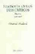 filosofia en los dias criticos: diarios 1996-1998-chantal maillard-9788481914184 filosofia en los dias criticos: diarios 1996-1998-chantal maillard-9788481914184