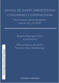 manual de ámbito jurisdiccional comunitario e internacional-begoña rodriguez diaz-9788490854884 manual de ámbito jurisdiccional comunitario e internacional-begoña rodriguez diaz-9788490854884