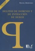 delitos de dominio y de infracción de deber-rafael berruezo-9789974708884 delitos de dominio y de infracción de deber-rafael berruezo-9789974708884