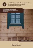 (i.b.d.)instalacion de revestimientos de paredes,techos armarios y similares de madera - uf0104 (certificado de profesionalidad)-juan miguel pascual cortes-9788483646694 (i.b.d.)instalacion de revestimientos de paredes,techos armarios y similares de madera - uf0104 (certificado de profesionalidad)-juan miguel pascual cortes-9788483646694