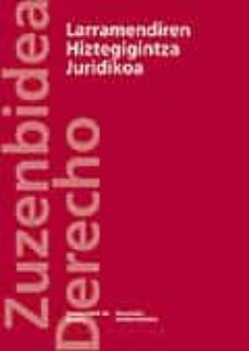 Portada de LARRAMENDIREN HIZTEGIGINTZA JURIDIKOA