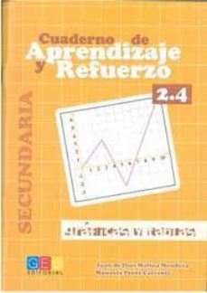 Portada de CUADERNO DE APRENDIZAJE Y REFUERZO 2.4. GRAFICAS Y TABLAS. SECUND ARIA