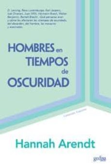 Portada de HOMBRES EN TIEMPOS DE OSCURIDAD (2ª ED.)