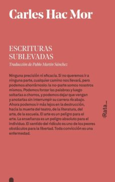 Descargar libros fb2 ESCRITURAS INSURRECTAS de CARLES HERNANDEZ MOR en español 9788416738014