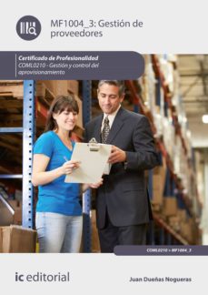 Portada de GESTION DE PROVEEDORES. COML0210.