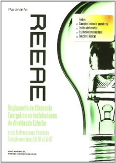 Portada de REEAE REGLAMENTO EFICIENCIA ENERGETICA E INSTALACIONES ALUMBRADO