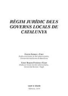 Portada de REGIM JURIDIC DELS GOVERNS LOCALS DE CATALUNYA