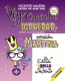 Portada de LEY ORGANICA DE IGUALDAD. VERSION MARTINA
