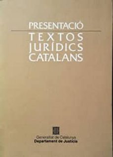 Portada de TEXTOS JURIDICS CATALANS