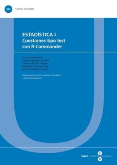 Portada de ESTADSTICA I. CUESTIONES TIPO TEST CON R-COMMANDER