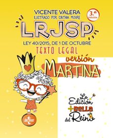 Portada de LRJSP VERSION MARTINA