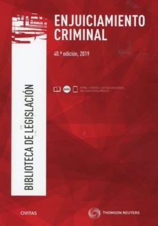 Portada de ENJUICIAMIENTO CRIMINAL (40 ª ED.)
