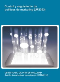 Portada de CONTROL Y SEGUIMIENTO DE POLITICAS DE MARKETING (UF2393)