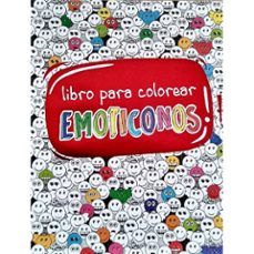 Portada de LIBRO PARA COLOREAR EMOTICONOS ROJO