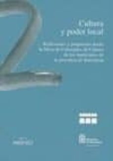 Portada de CUTLURA Y PODER LOCAL