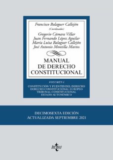 Libros de amazon descargar kindle MANUAL DE DERECHO CONSTITUCIONAL. VOLUMEN I de FRANCISCO BALAGUER CALLEJON 9788430982554 iBook RTF in Spanish